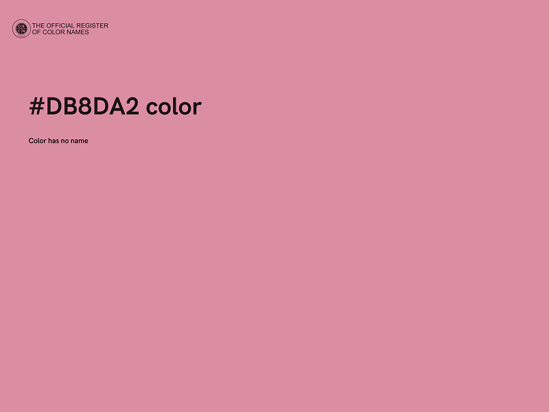 #DB8DA2 color image
