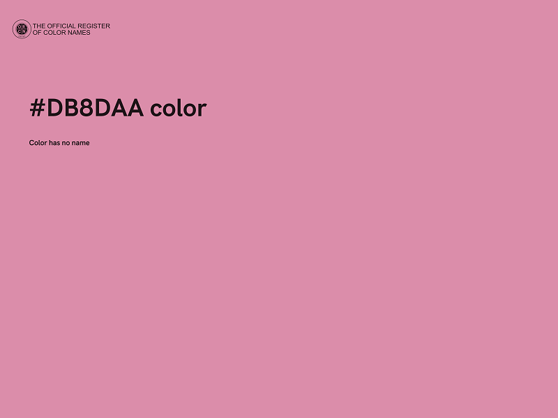 #DB8DAA color image