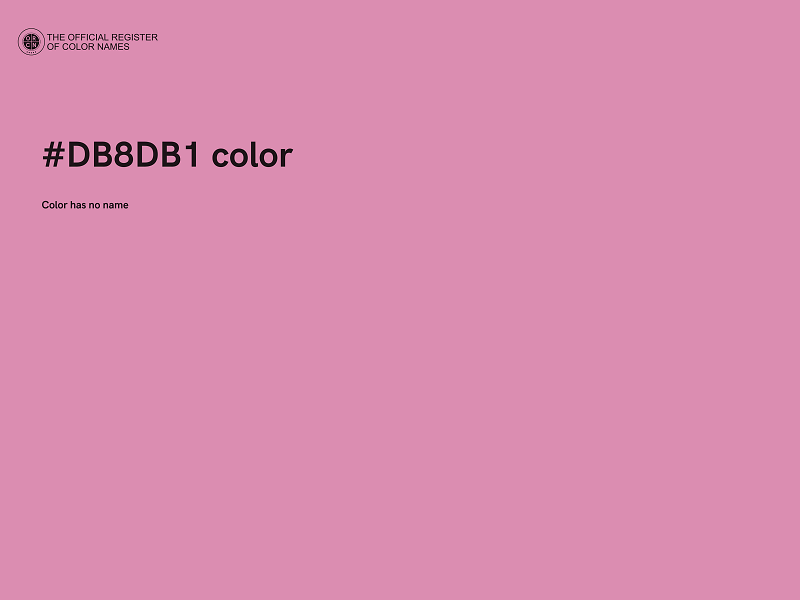 #DB8DB1 color image