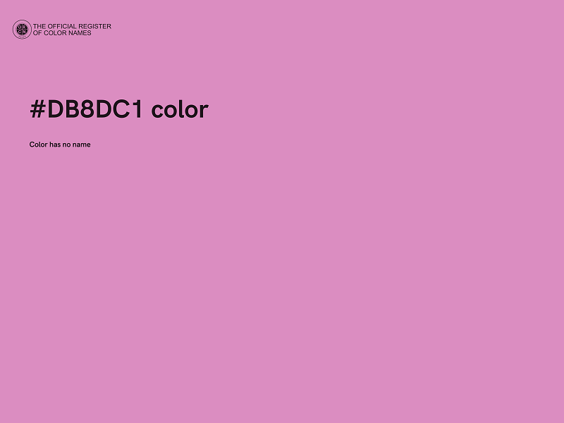 #DB8DC1 color image