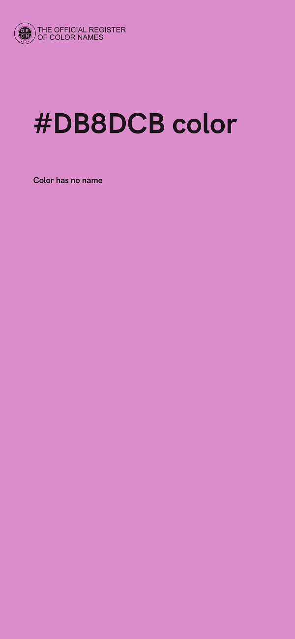 #DB8DCB color image