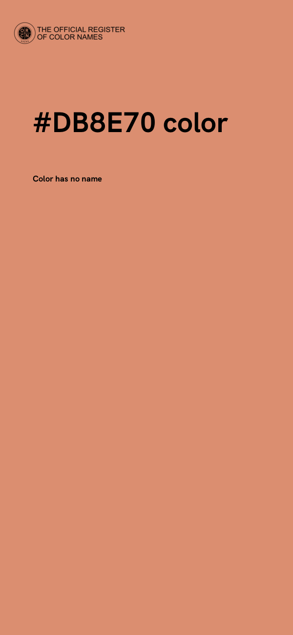 #DB8E70 color image