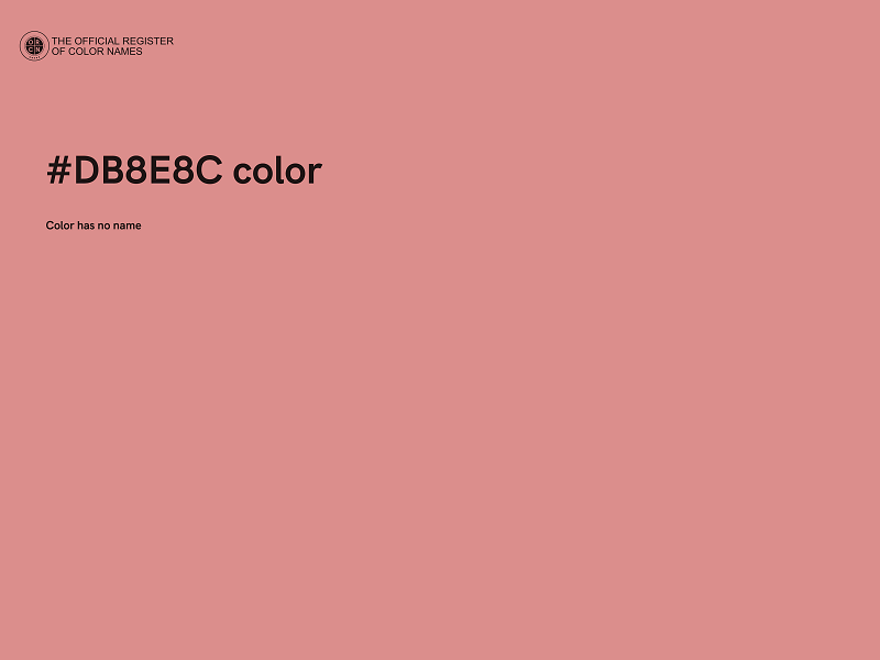 #DB8E8C color image