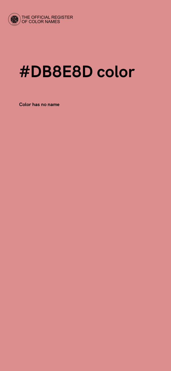 #DB8E8D color image