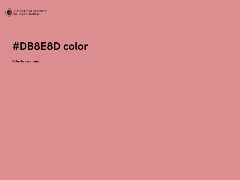 #DB8E8D color image