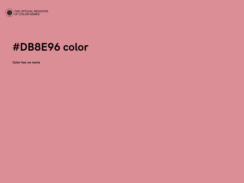 #DB8E96 color image