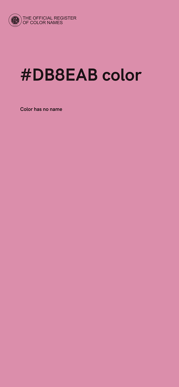#DB8EAB color image