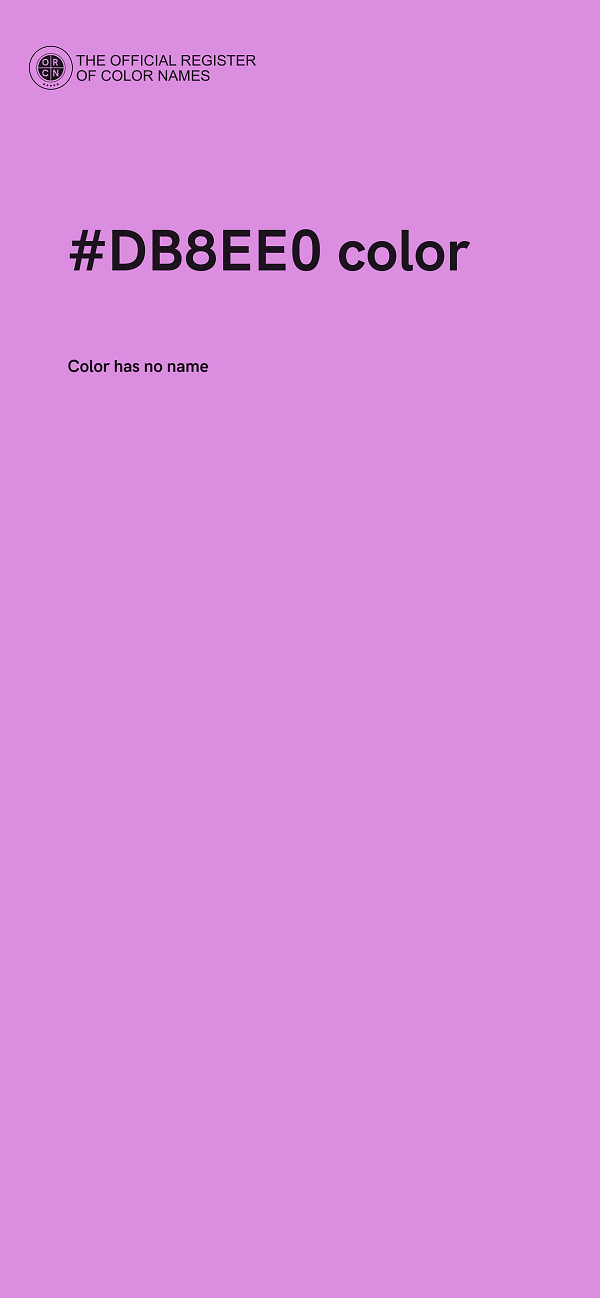 #DB8EE0 color image