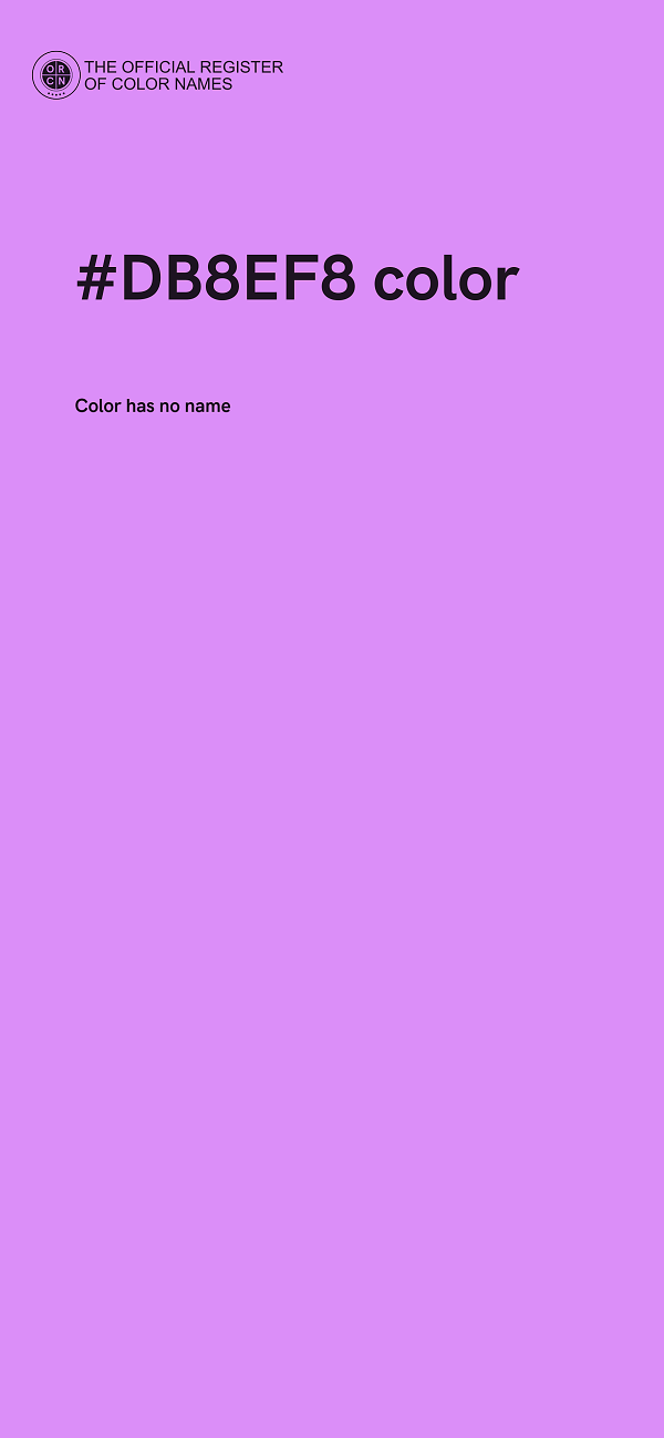 #DB8EF8 color image
