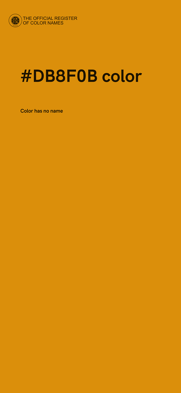 #DB8F0B color image