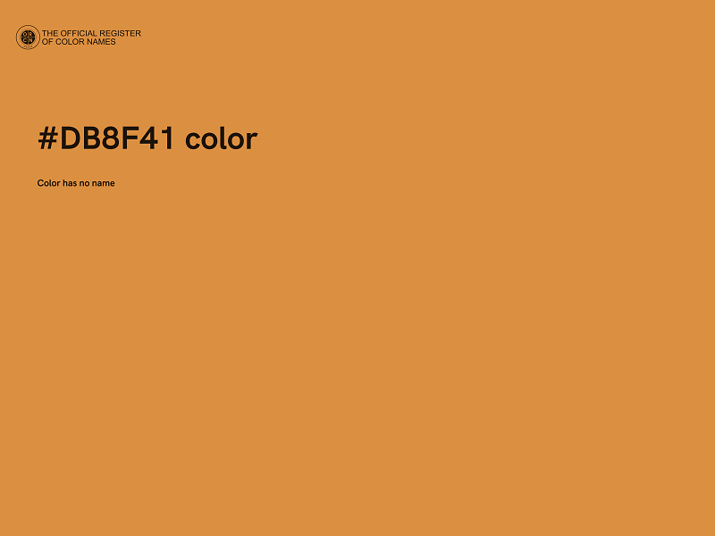 #DB8F41 color image
