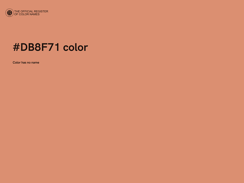 #DB8F71 color image