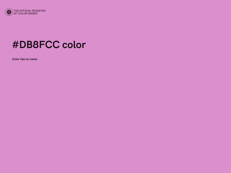 #DB8FCC color image