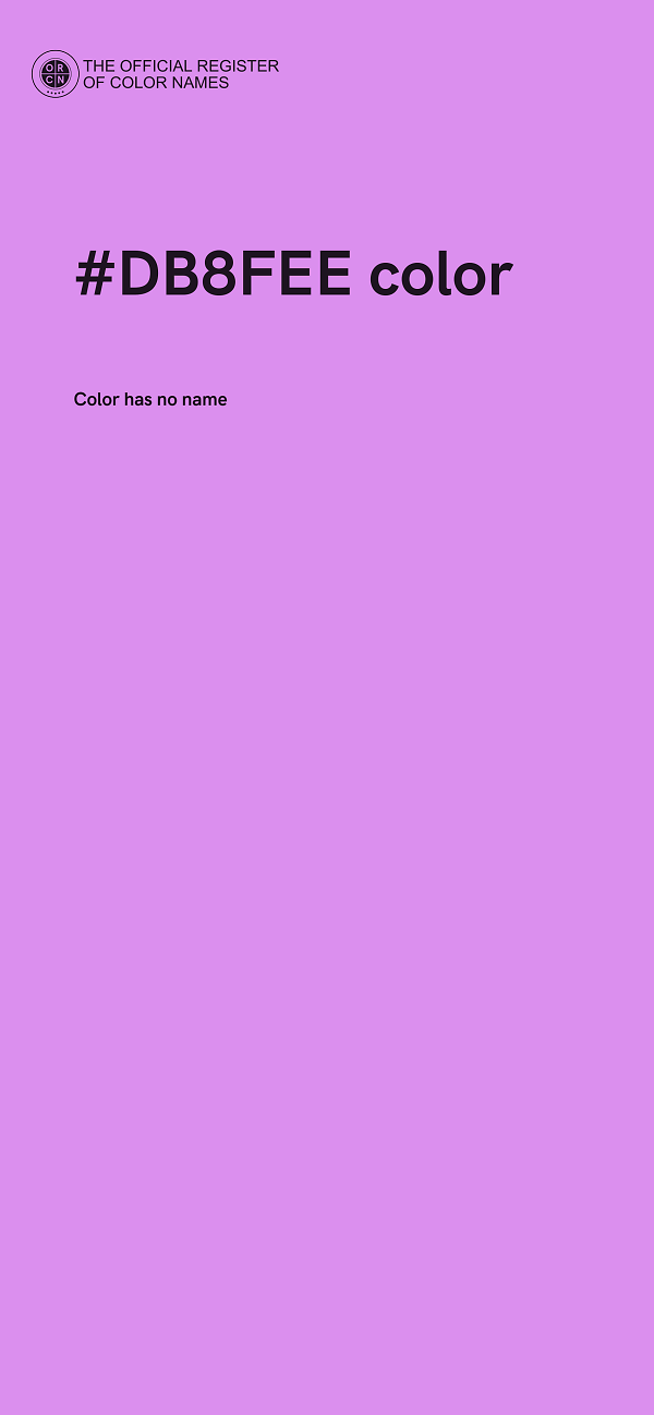 #DB8FEE color image