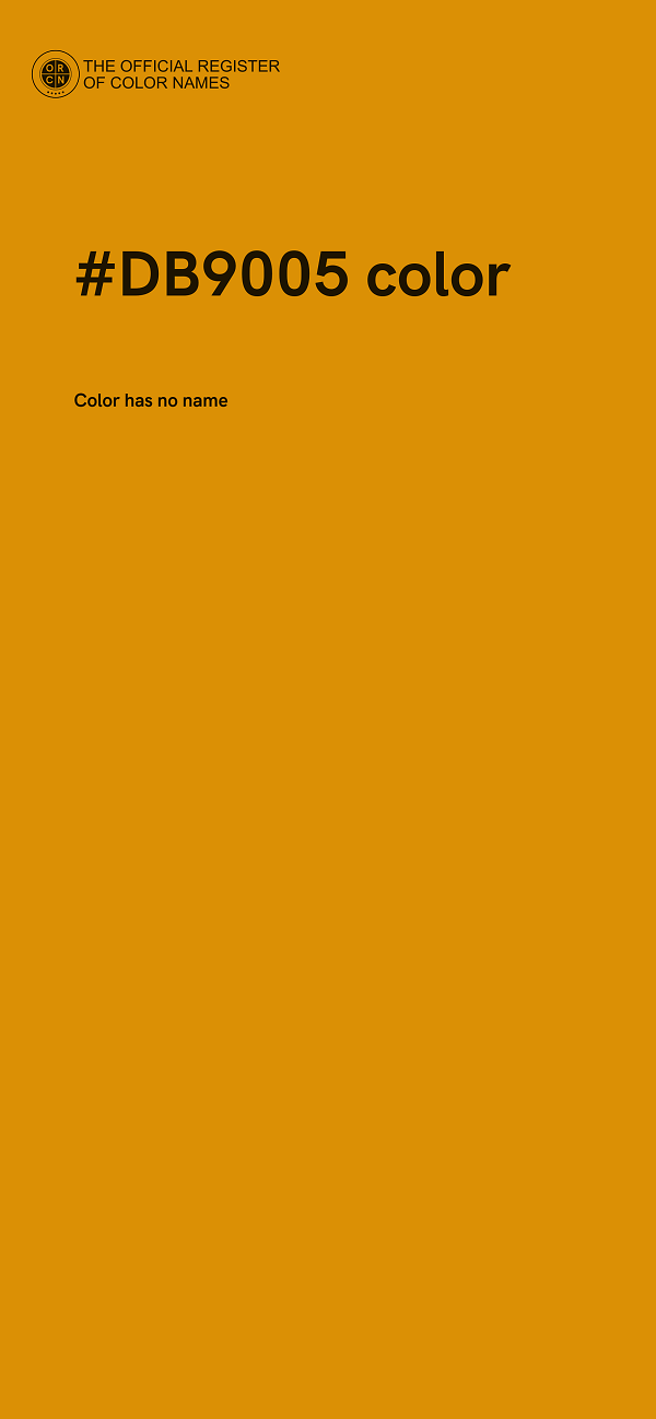 #DB9005 color image