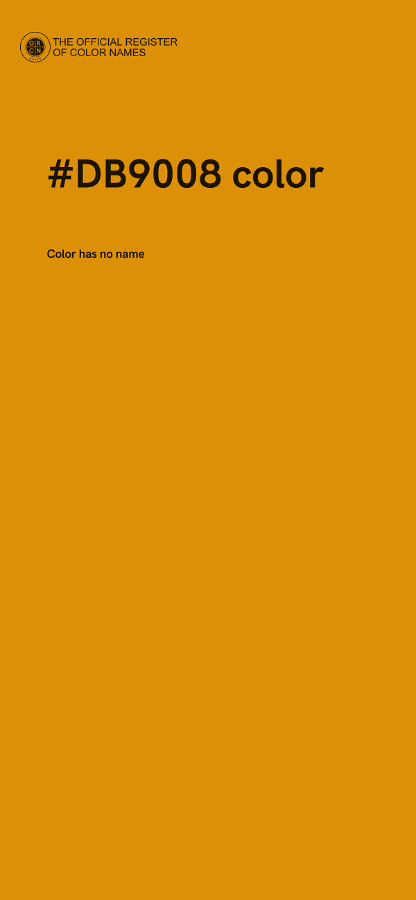 #DB9008 color image