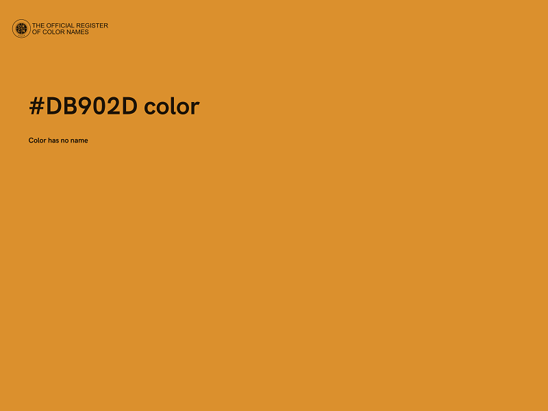 #DB902D color image