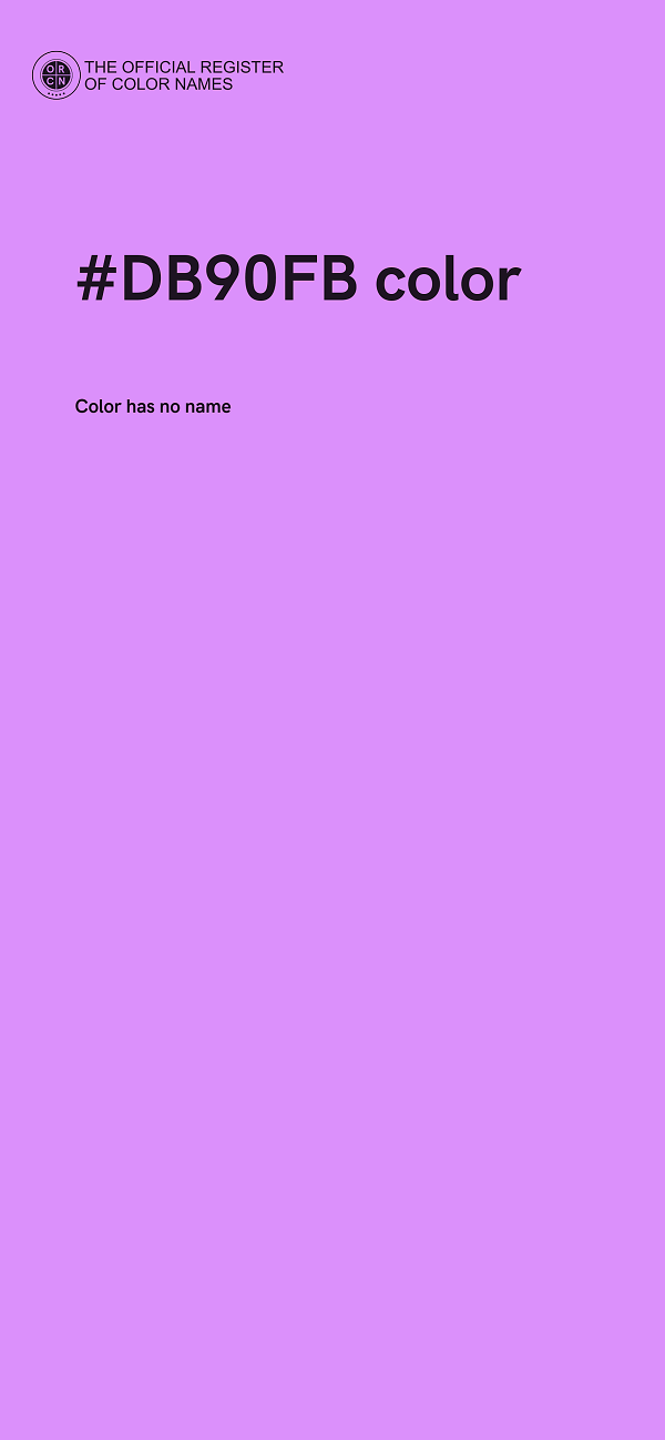 #DB90FB color image