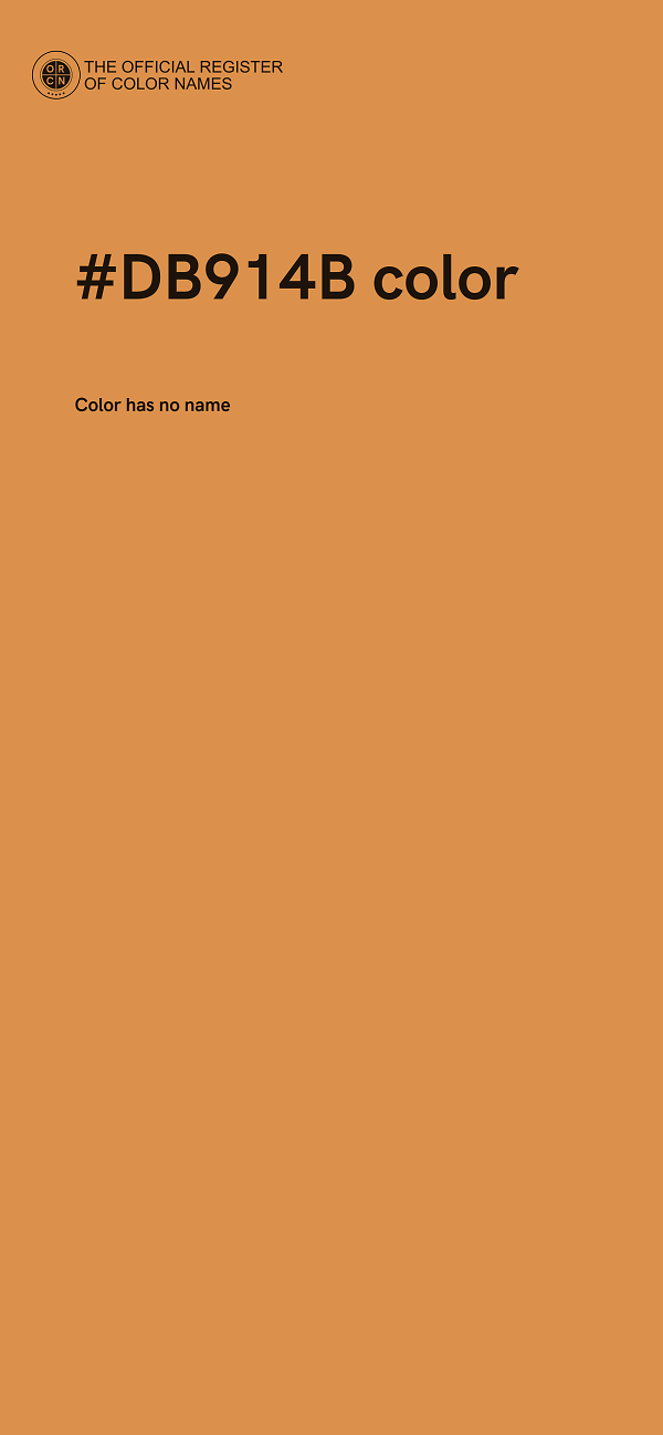 #DB914B color image