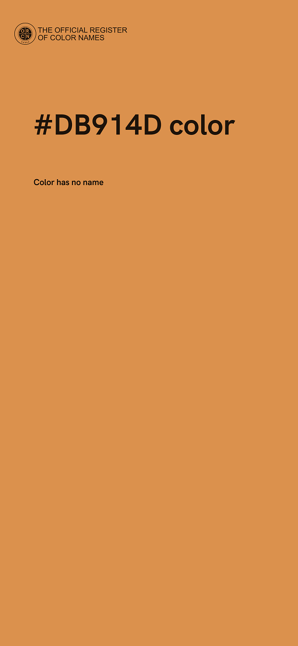 #DB914D color image