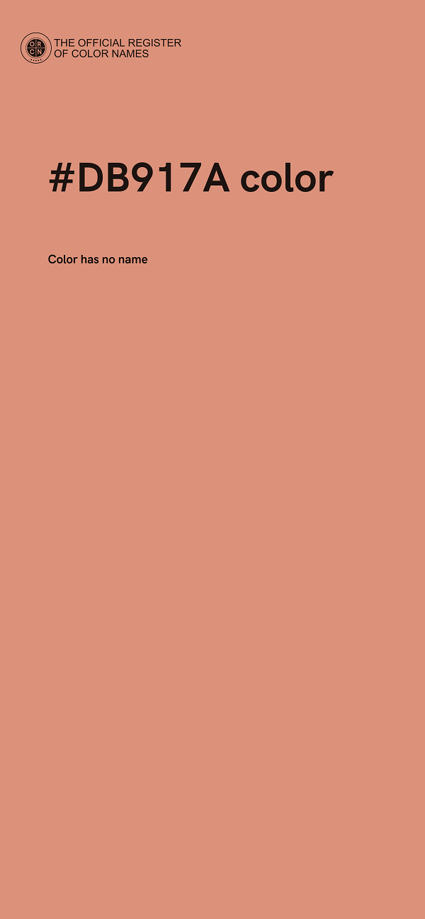 #DB917A color image