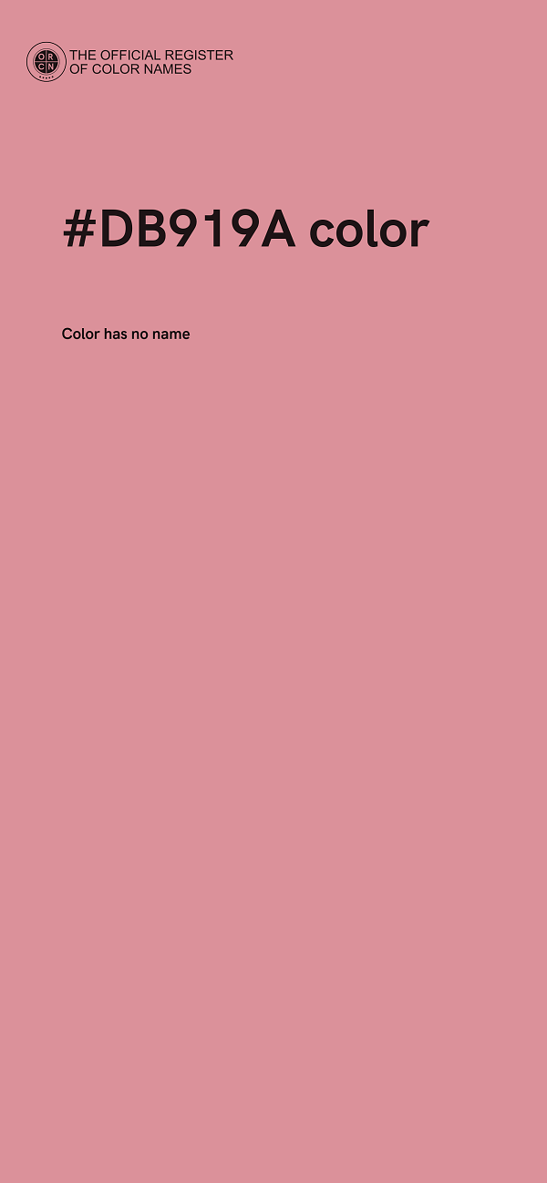 #DB919A color image