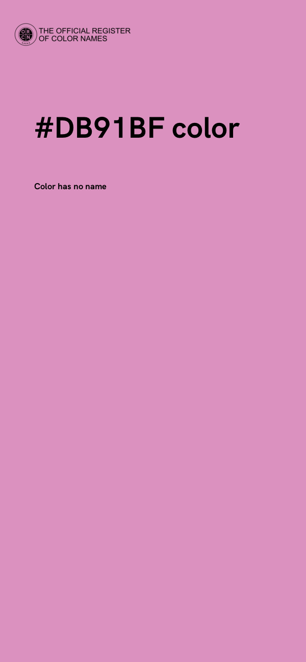 #DB91BF color image