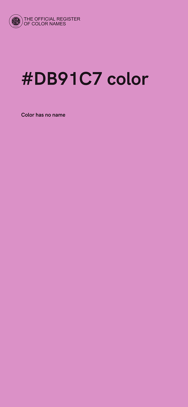 #DB91C7 color image