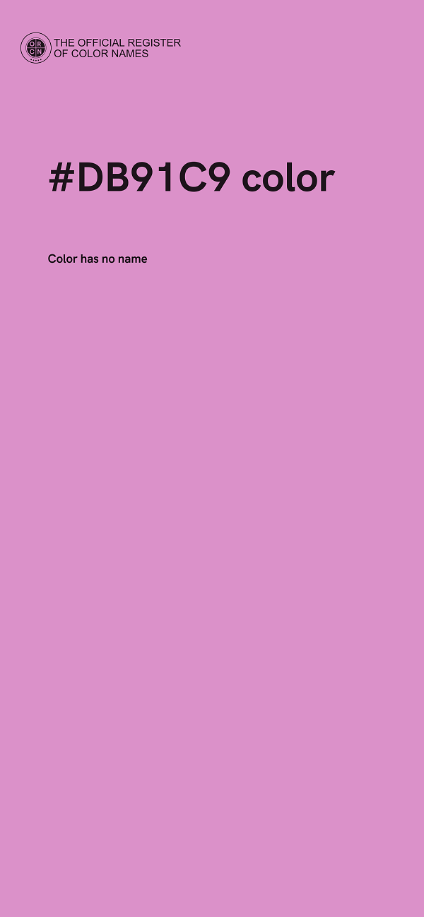 #DB91C9 color image