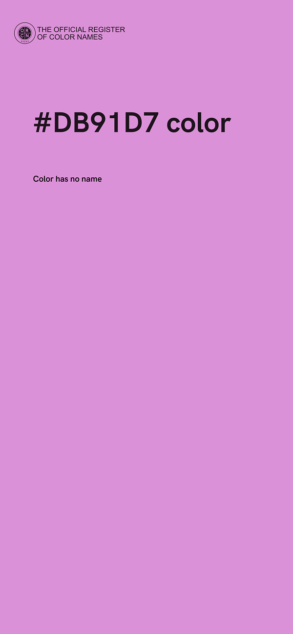 #DB91D7 color image