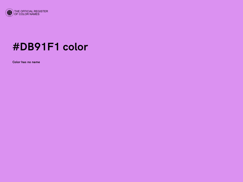 #DB91F1 color image