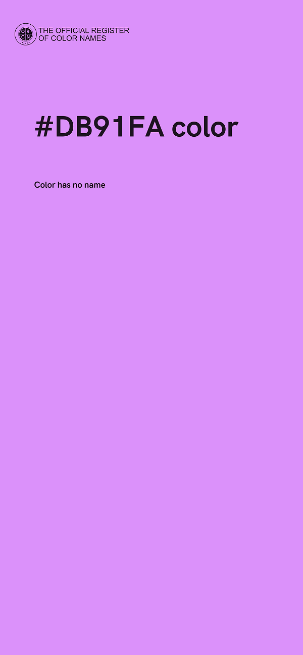 #DB91FA color image