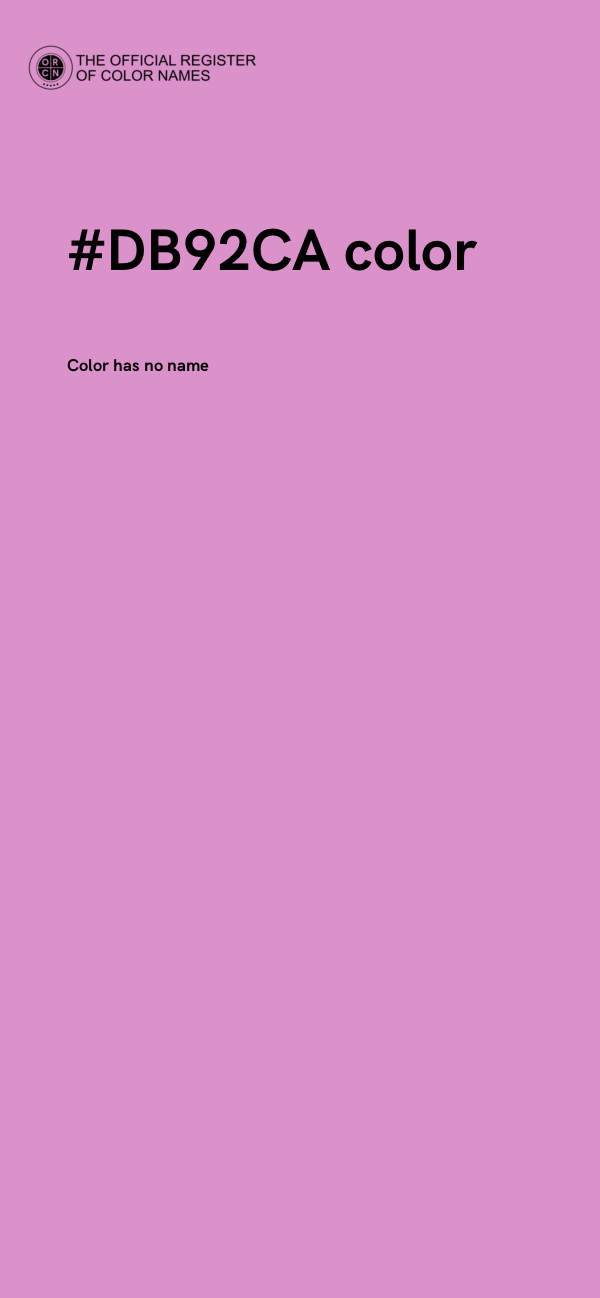 #DB92CA color image