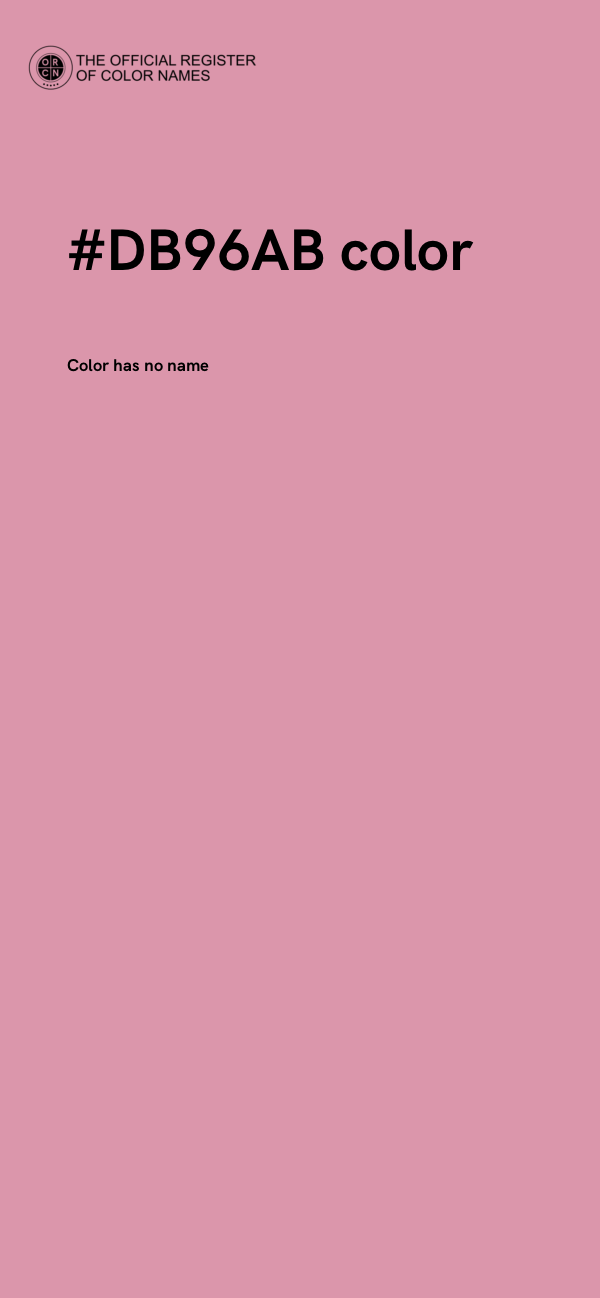 #DB96AB color image