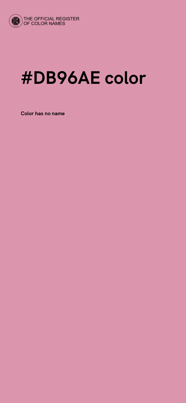 #DB96AE color image