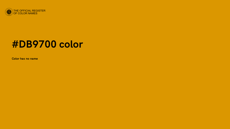 #DB9700 color image
