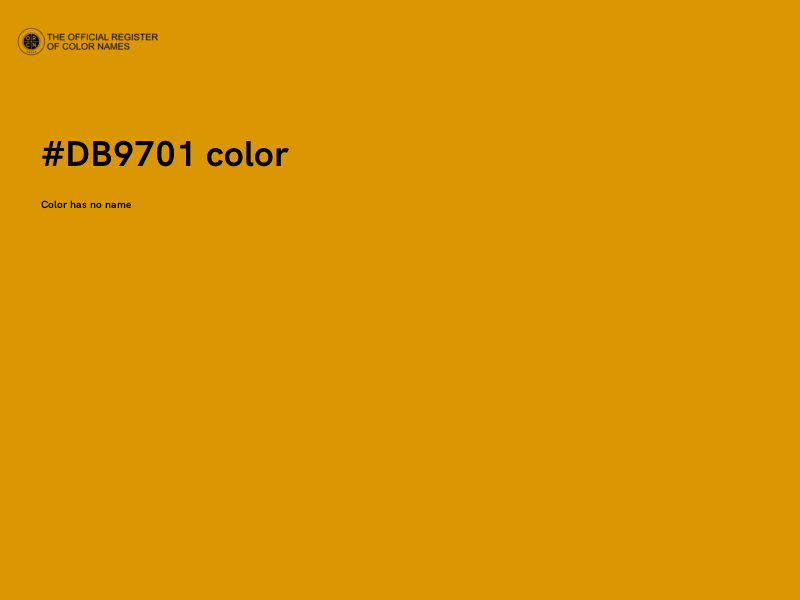 #DB9701 color image