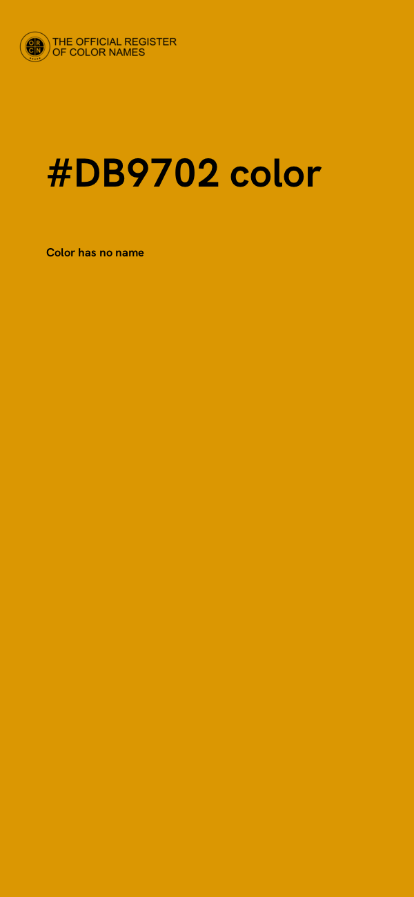 #DB9702 color image