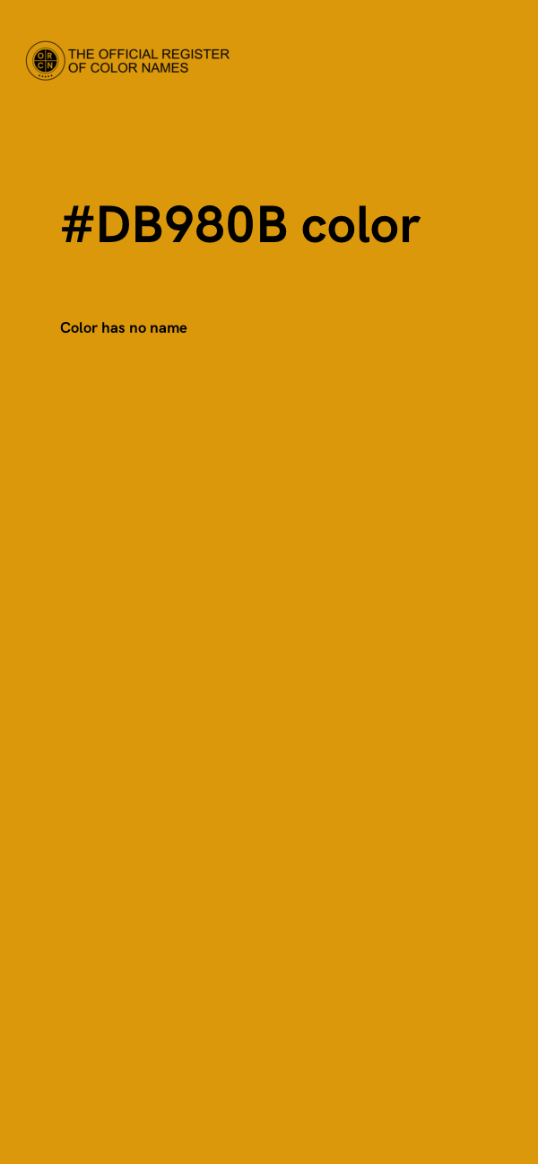 #DB980B color image