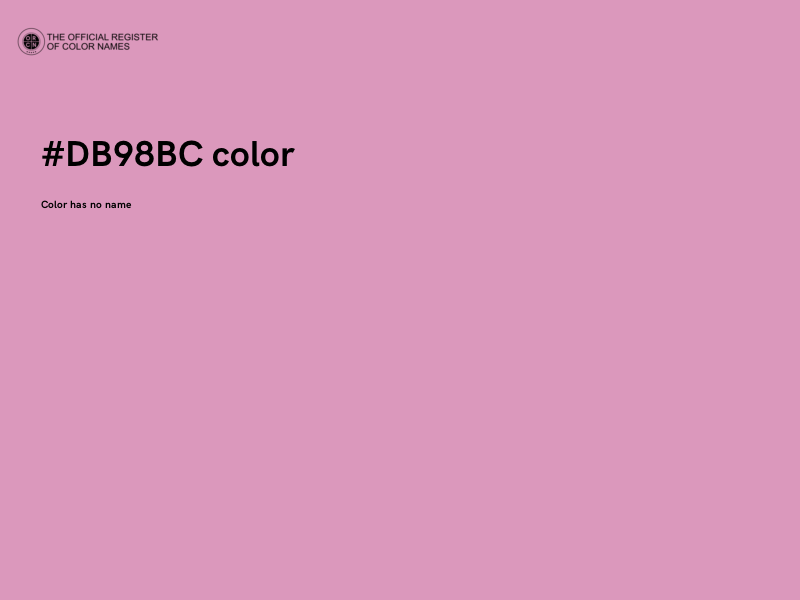 #DB98BC color image