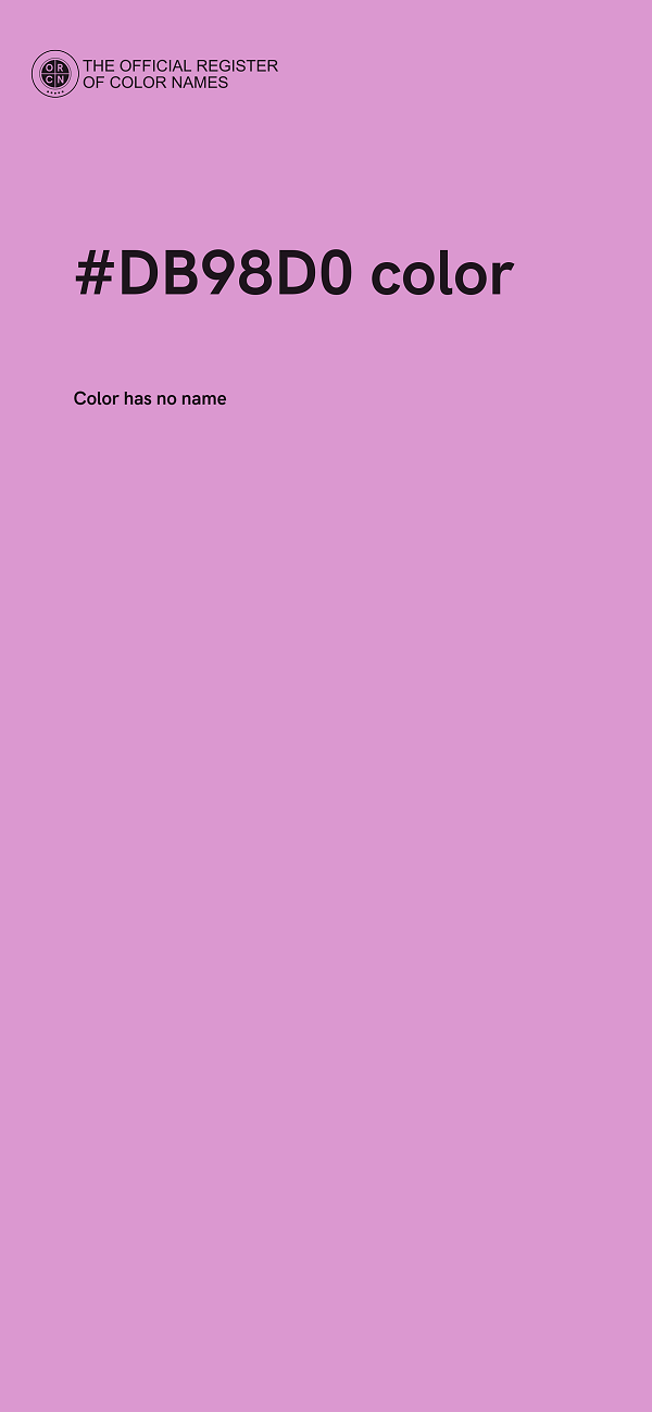 #DB98D0 color image