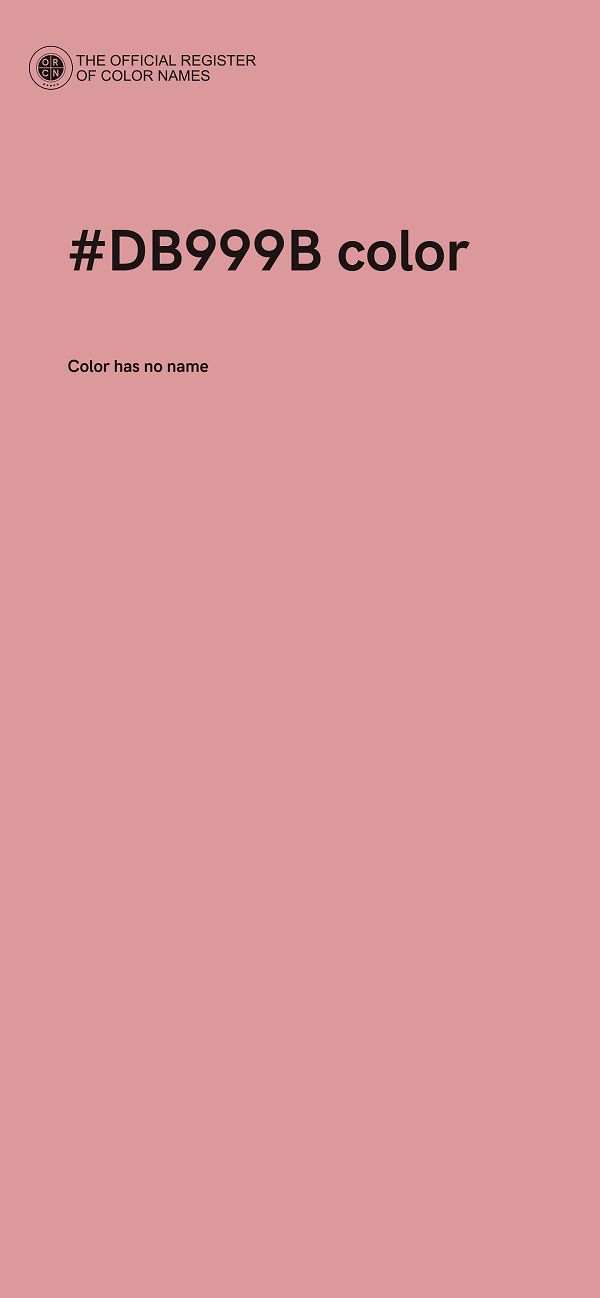 #DB999B color image