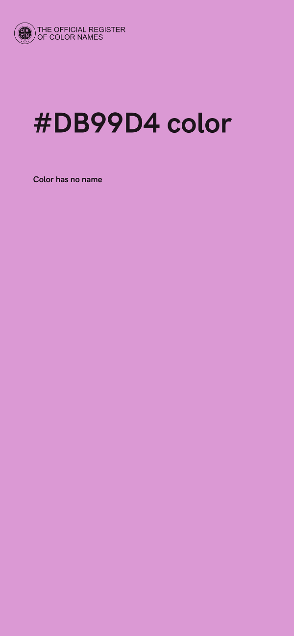 #DB99D4 color image