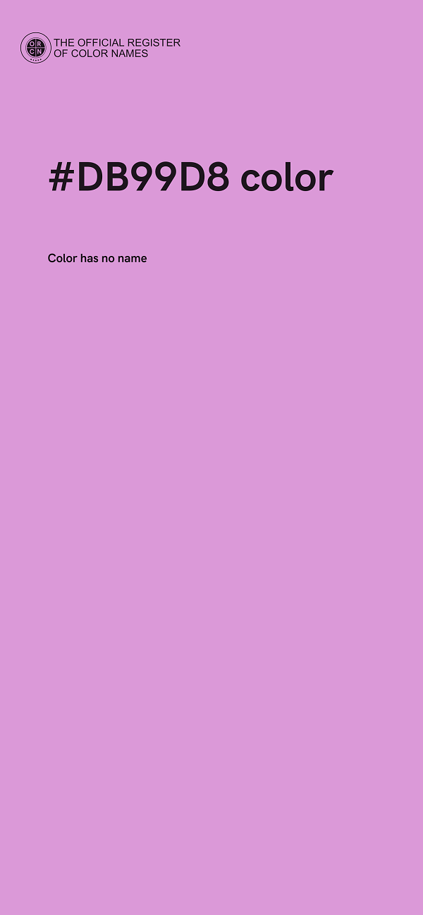 #DB99D8 color image
