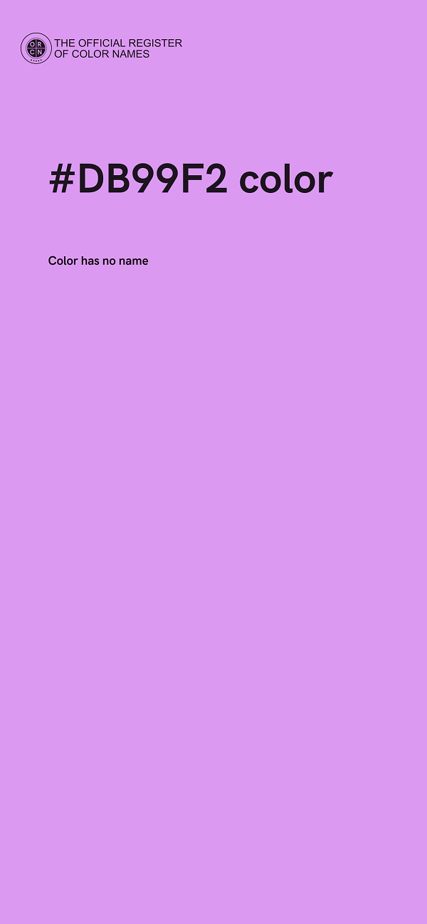 #DB99F2 color image