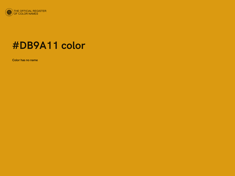 #DB9A11 color image