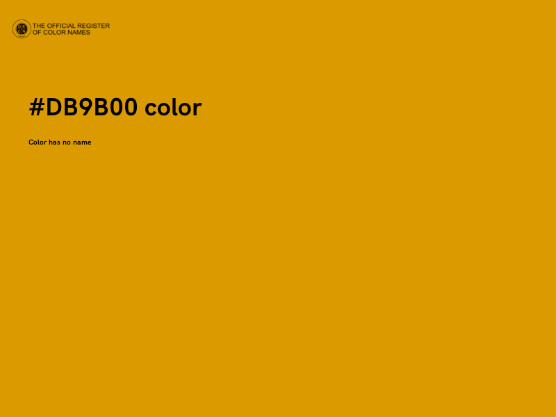 #DB9B00 color image