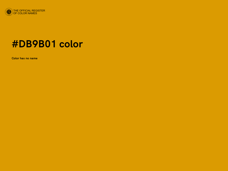 #DB9B01 color image