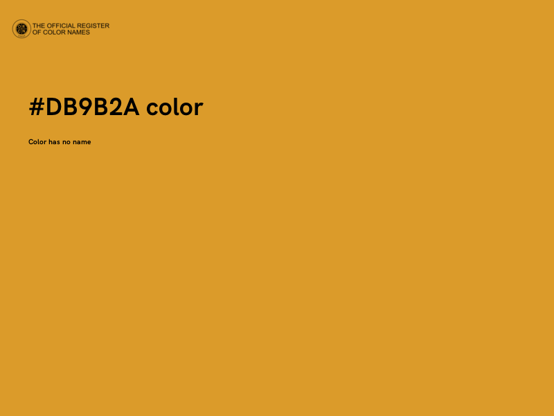#DB9B2A color image