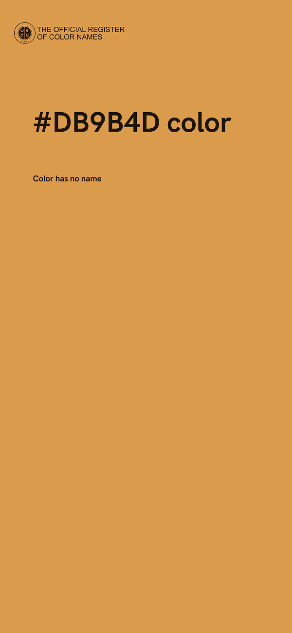 #DB9B4D color image